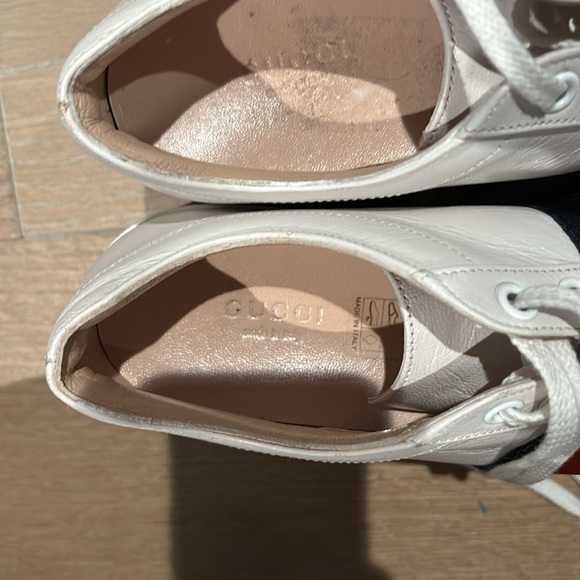 100% AUTHENTIC GUCCI “ACE”  PLATFORM SNEAKER. - Picture 3 of 5